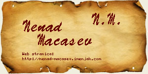 Nenad Maćašev vizit kartica